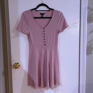 Simple Pink Mini Dress